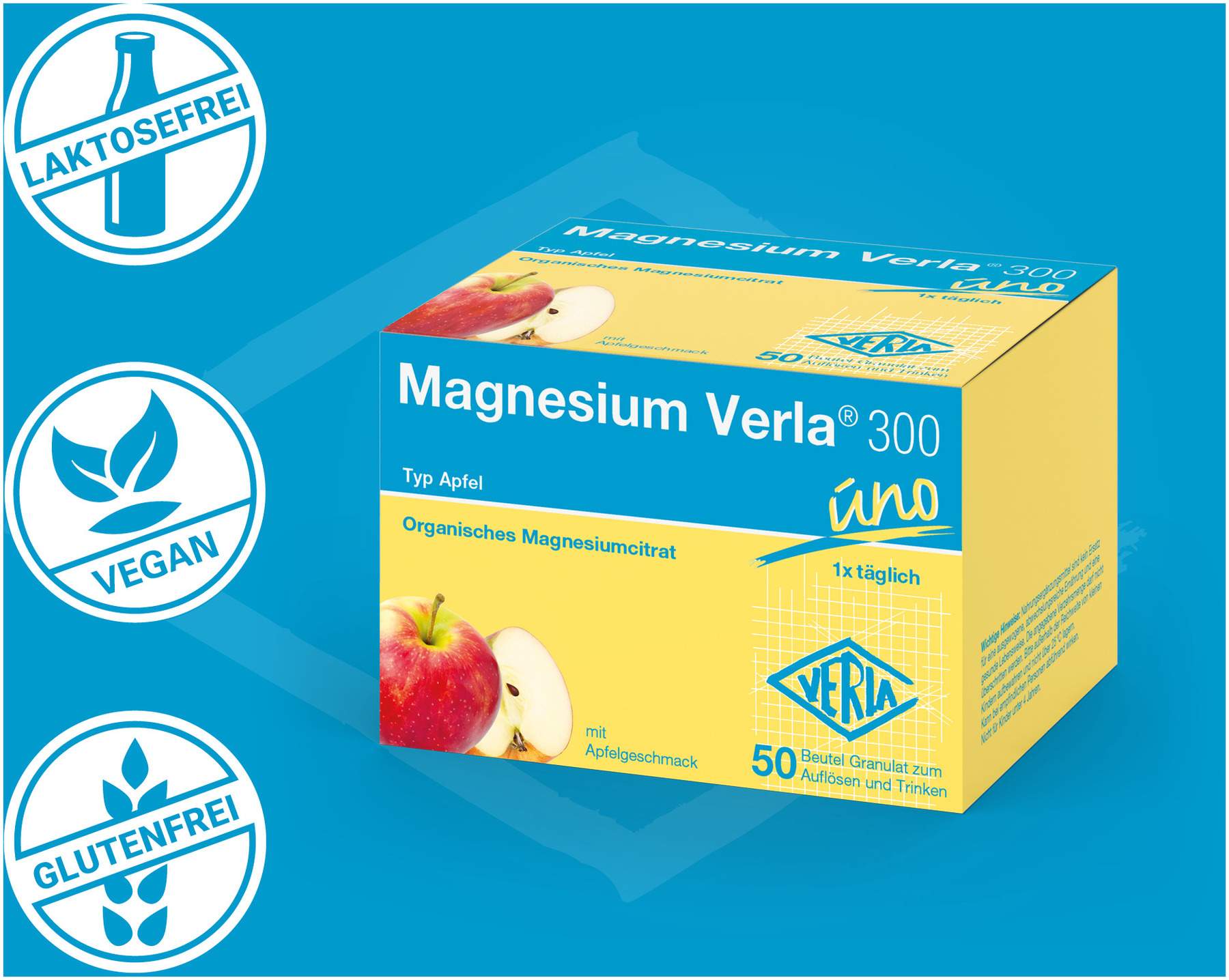 Magnesium Verla 300 Apfel 50 Granulat