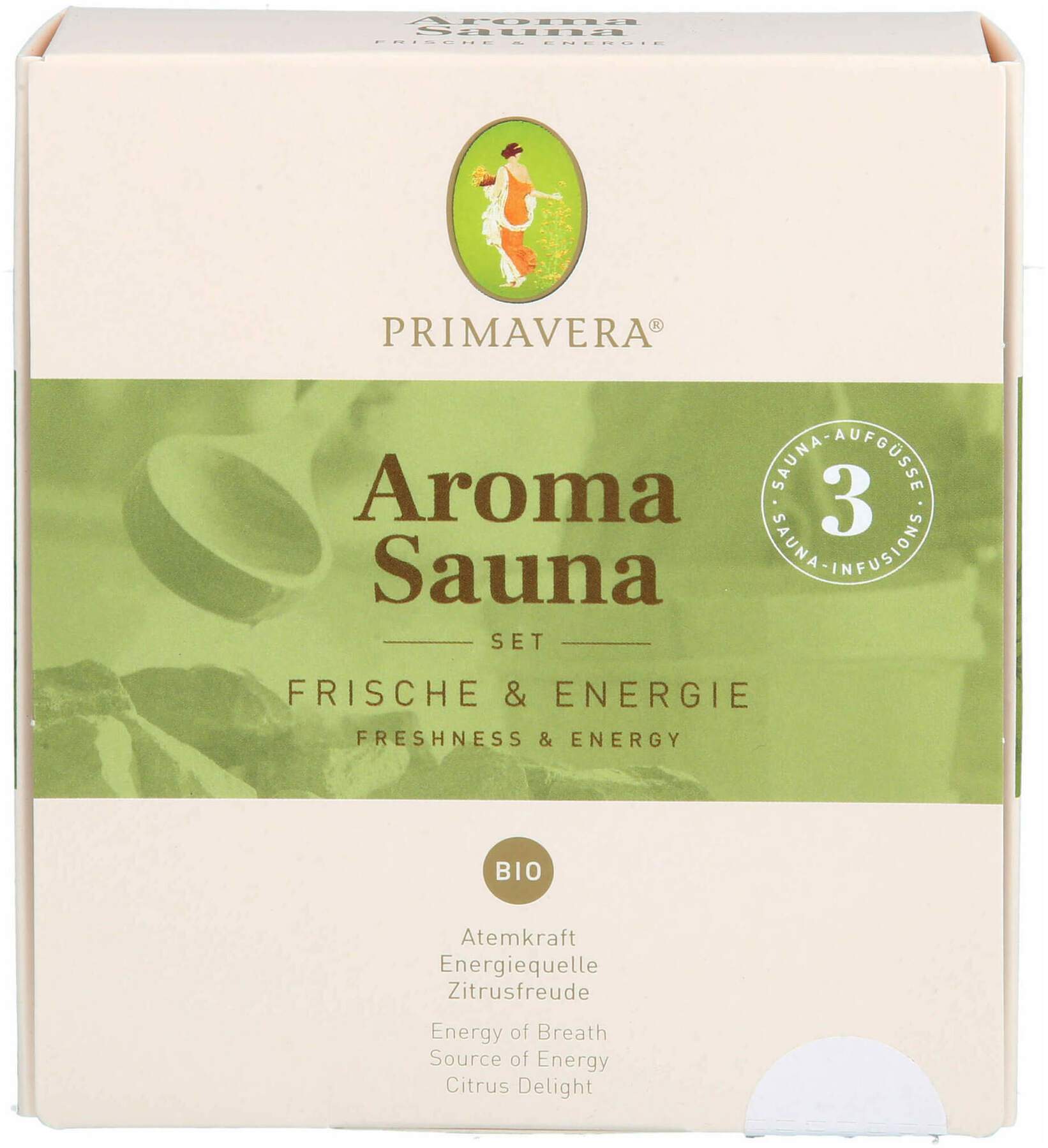 Primavera Aroma Sauna Set Frische & Energie Sauna-Aufgüsse