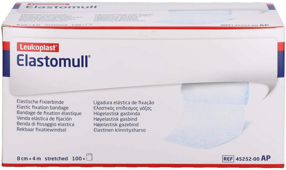 Elastomull 8 cm X 4 M Elast. Fixierb. 45252 100 Stück