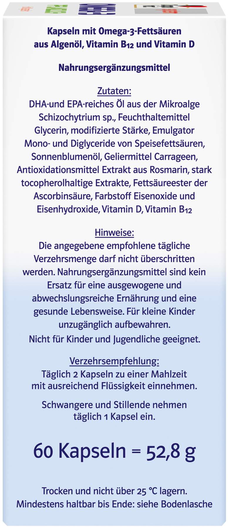 Doppelherz system Omega-3 pflanzlich 60 Kapseln