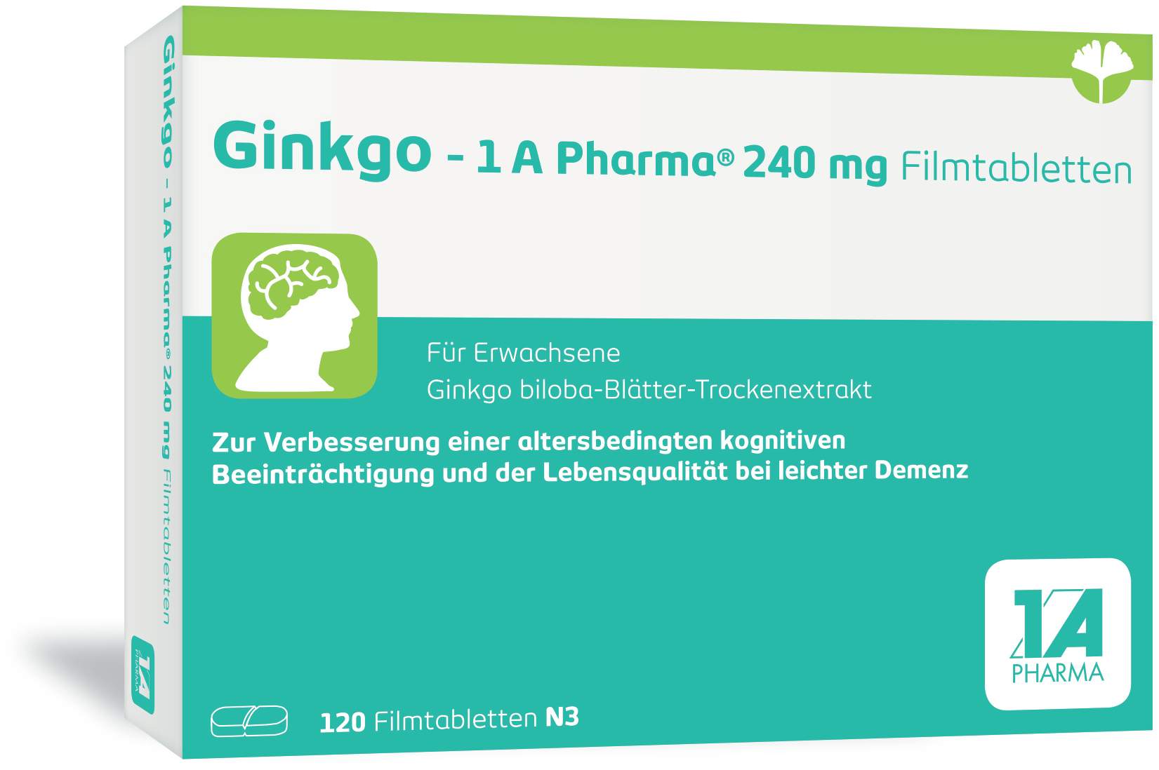 Ginkgo - 1a Pharma 240 mg 120 Filmtabletten