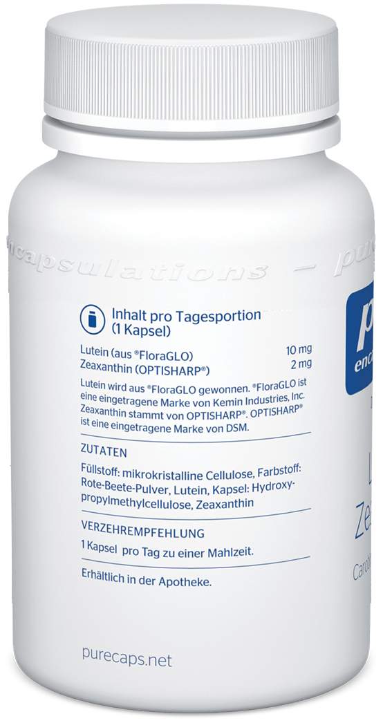 Pure Encapsulations Lutein Zeaxanthin 60 Kapseln