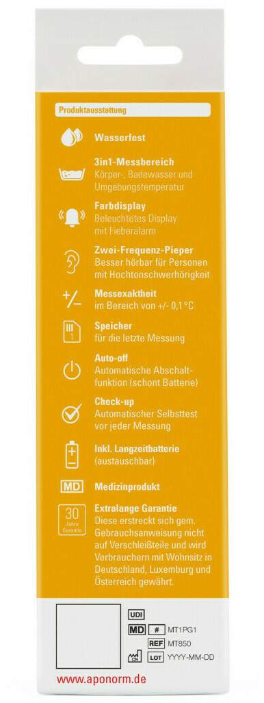 Aponorm Fieberthermometer Sensitive 1 Stück