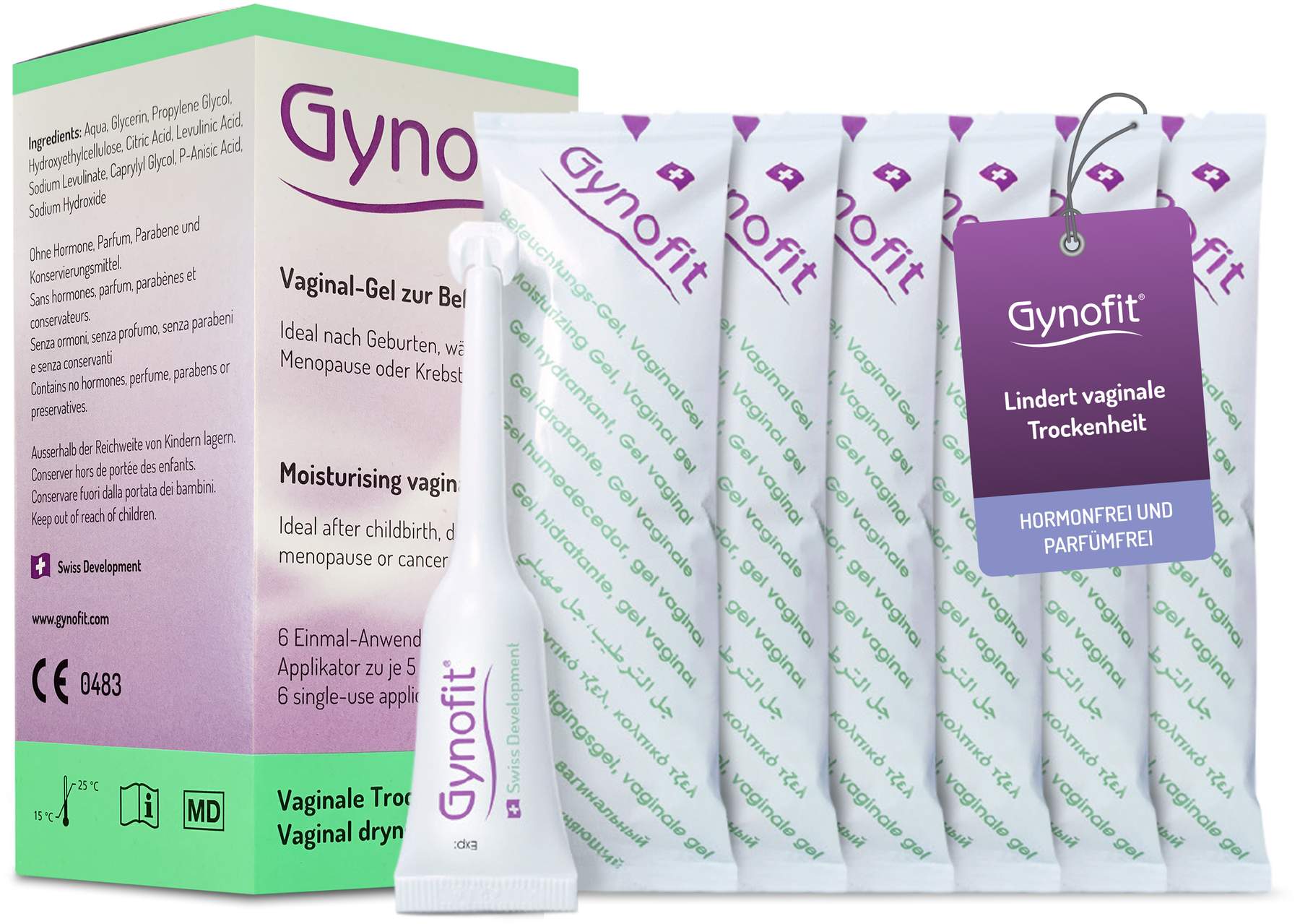 Gynofit Vaginal Gel zur Befeuchtung 6 X 5 ml