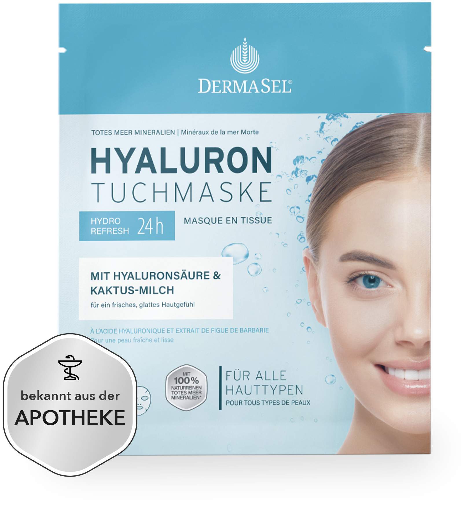 Dermasel Hyaluron Tuchmaske 1 Stück
