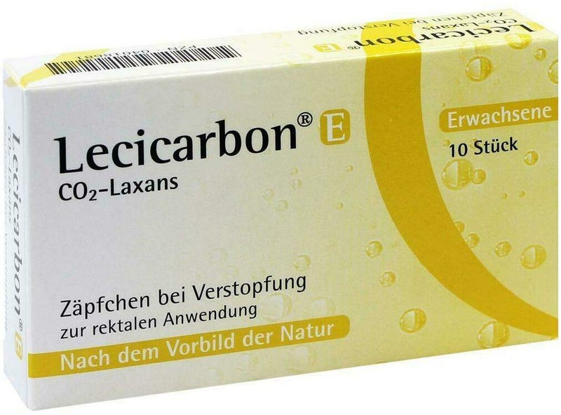 Lecicarbon E CO2 Laxans Erwachsenensuppositorien 10 Stück