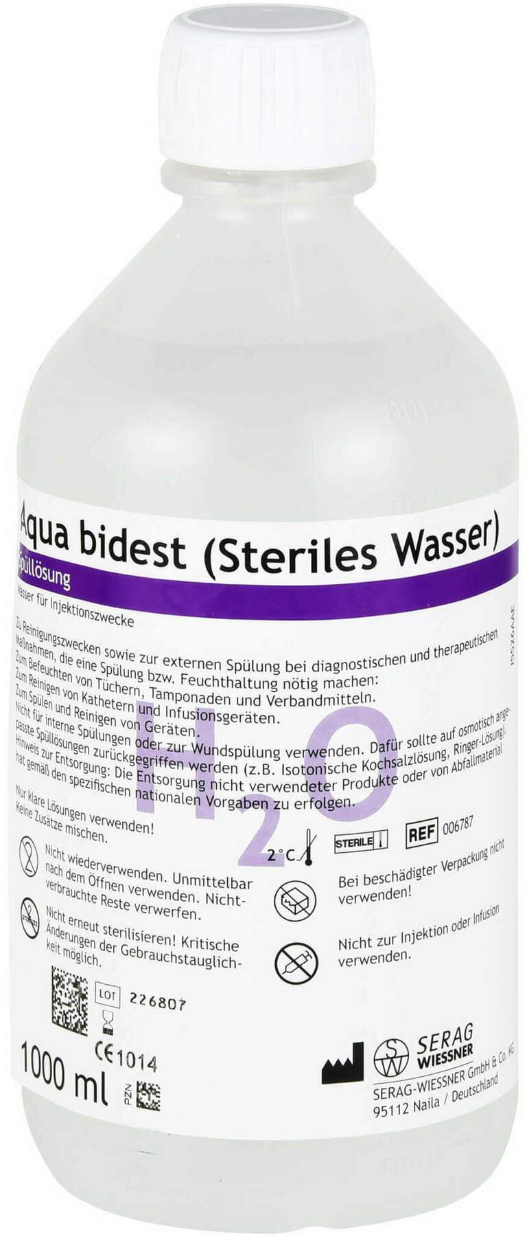 Aqua Bidest Spüllösung