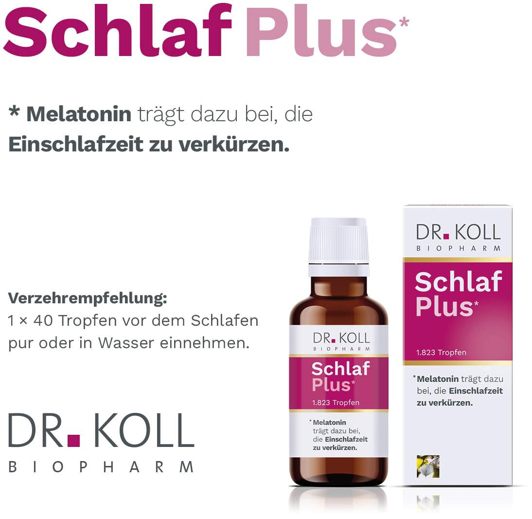 Schlaf Plus Dr.Koll Gemmo Silberlinde Melatonin Tropfen 50 ml