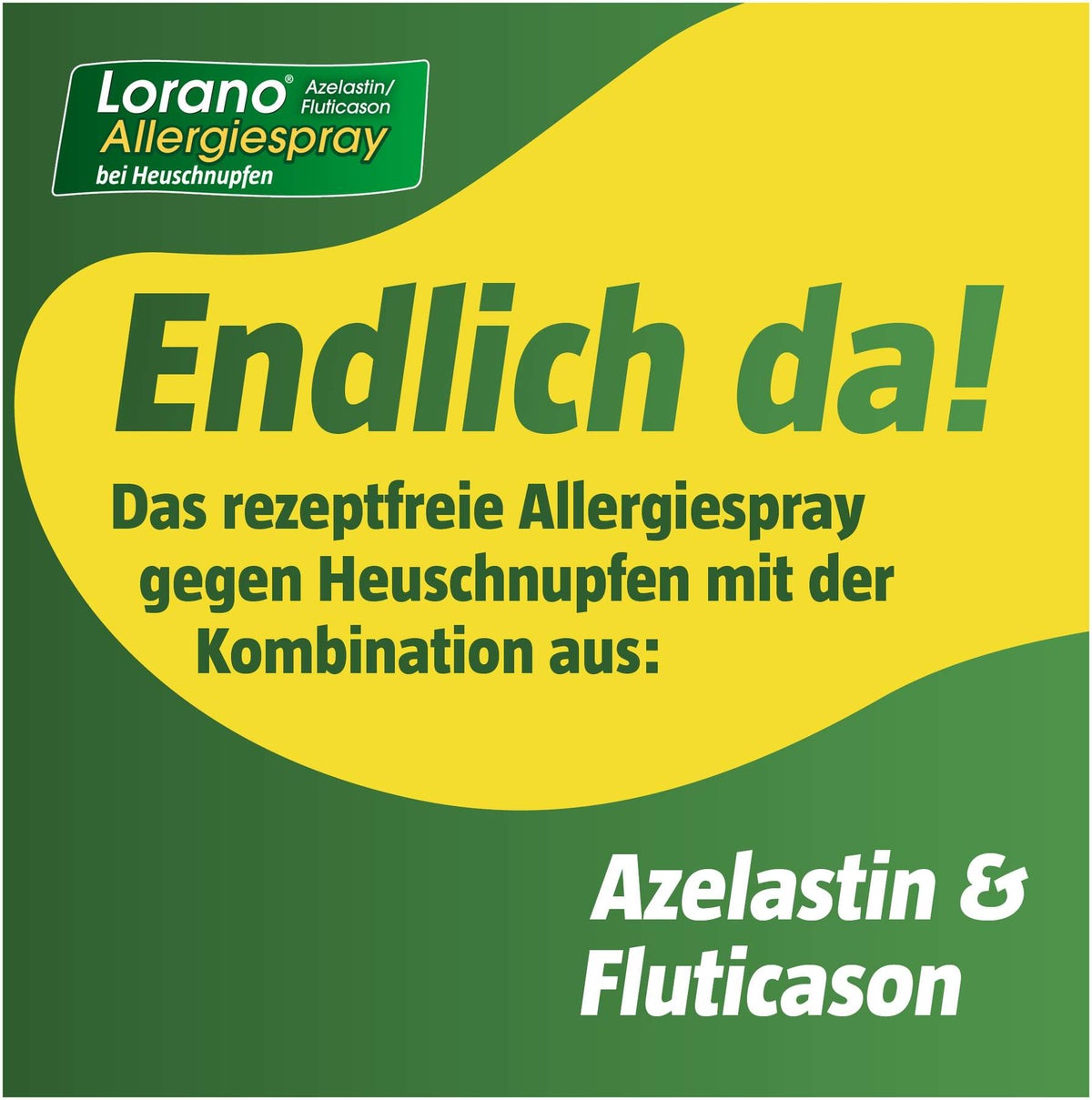 Lorano Azelastin-Fluticason Allergiespray bei Heuschnupfen 23 g