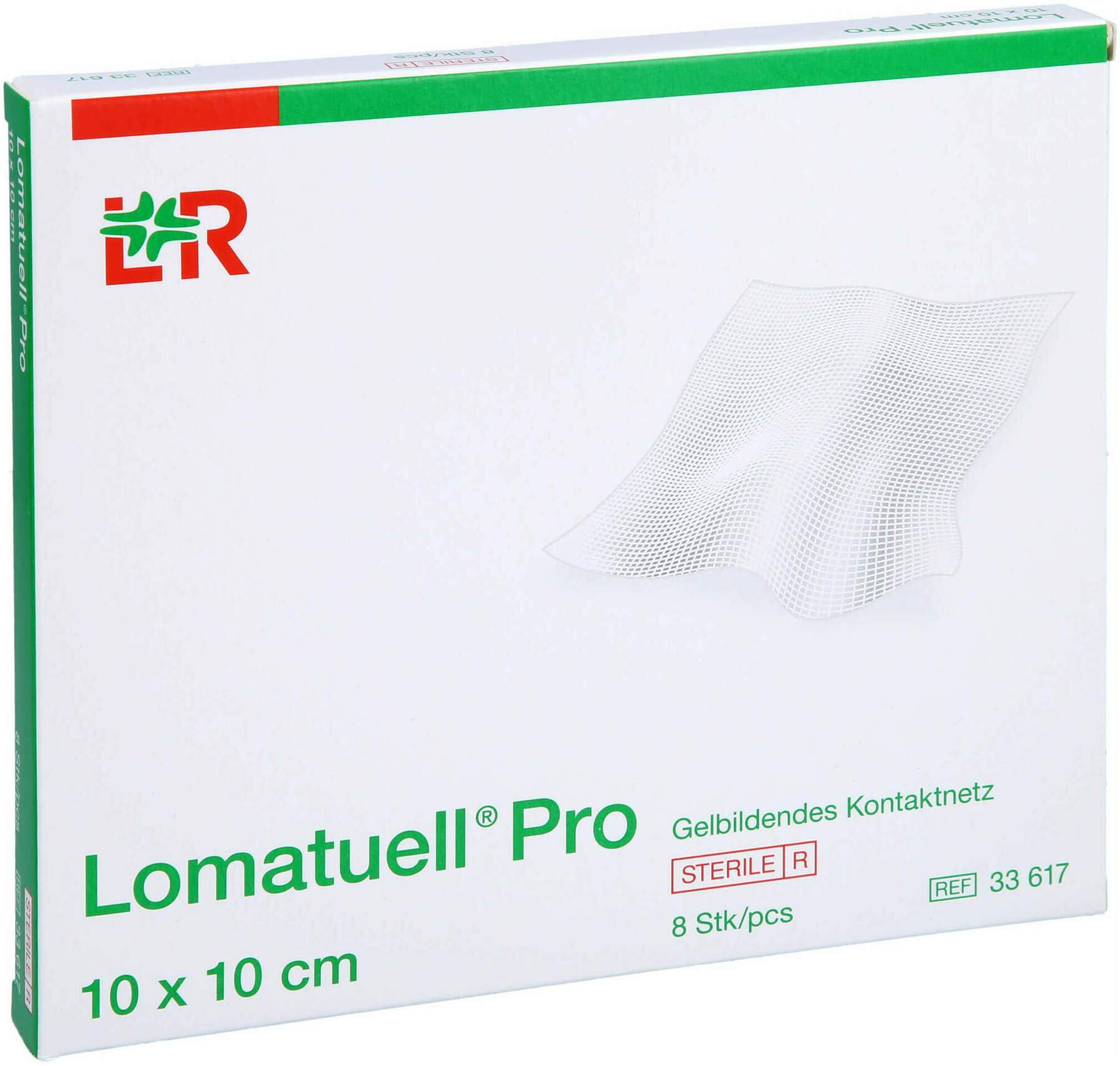 Lomatuell Pro 10 X 10 cm Steril 8 Stück