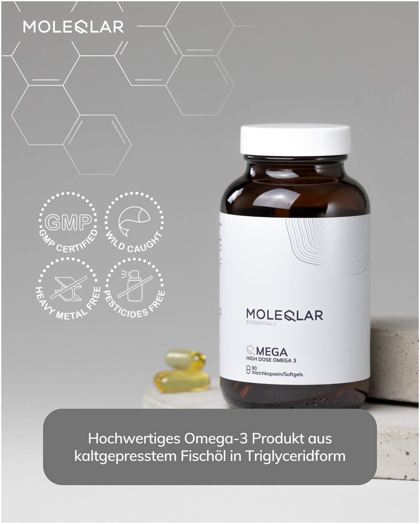 MoleQlar Qmega high Dose Omega-3 90 Kapseln