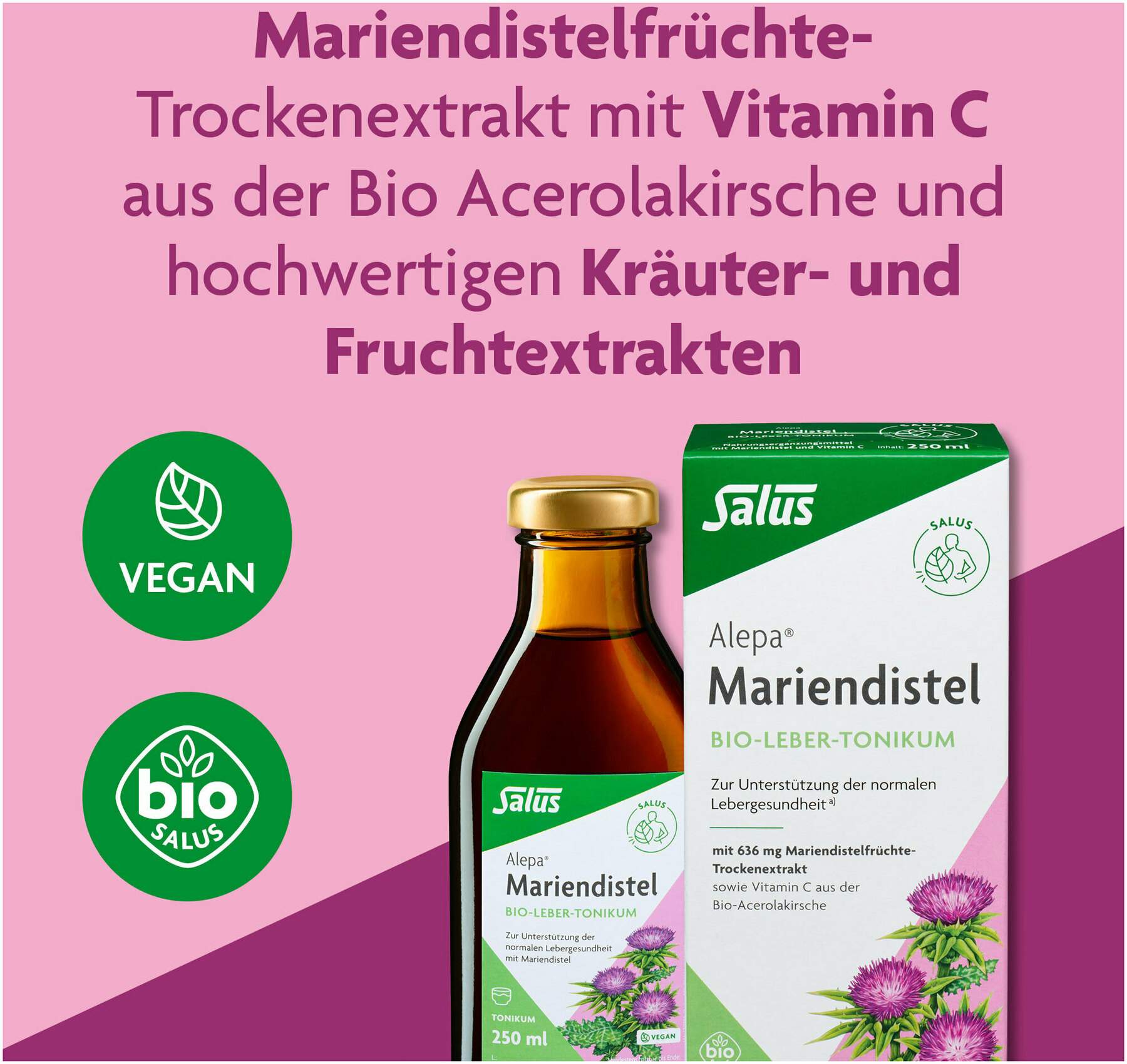 Alepa Mariendistel 250 ml Bio Leber - Tonikum Salus