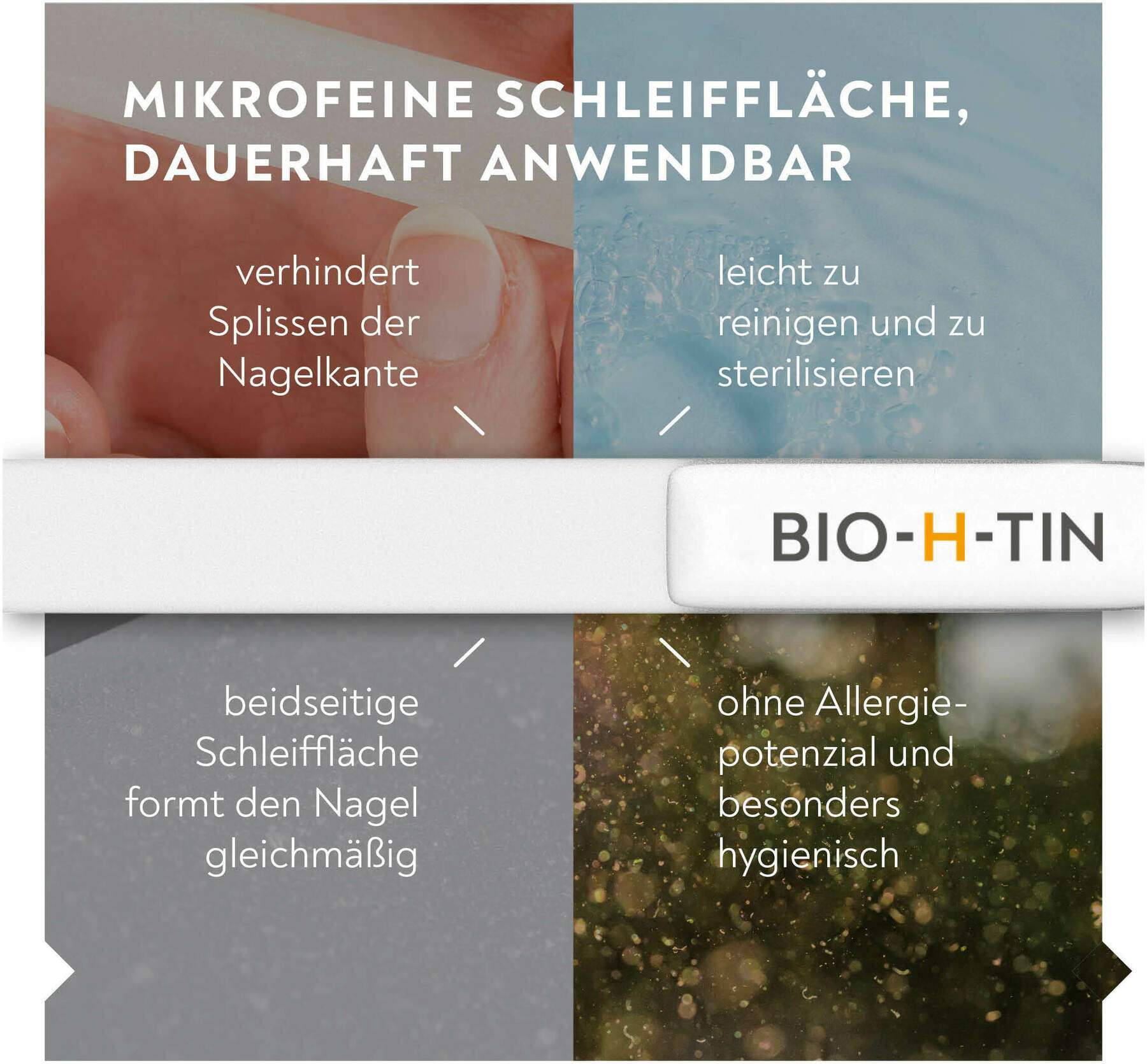 Bio-H-Tin Glas Nagelfeile