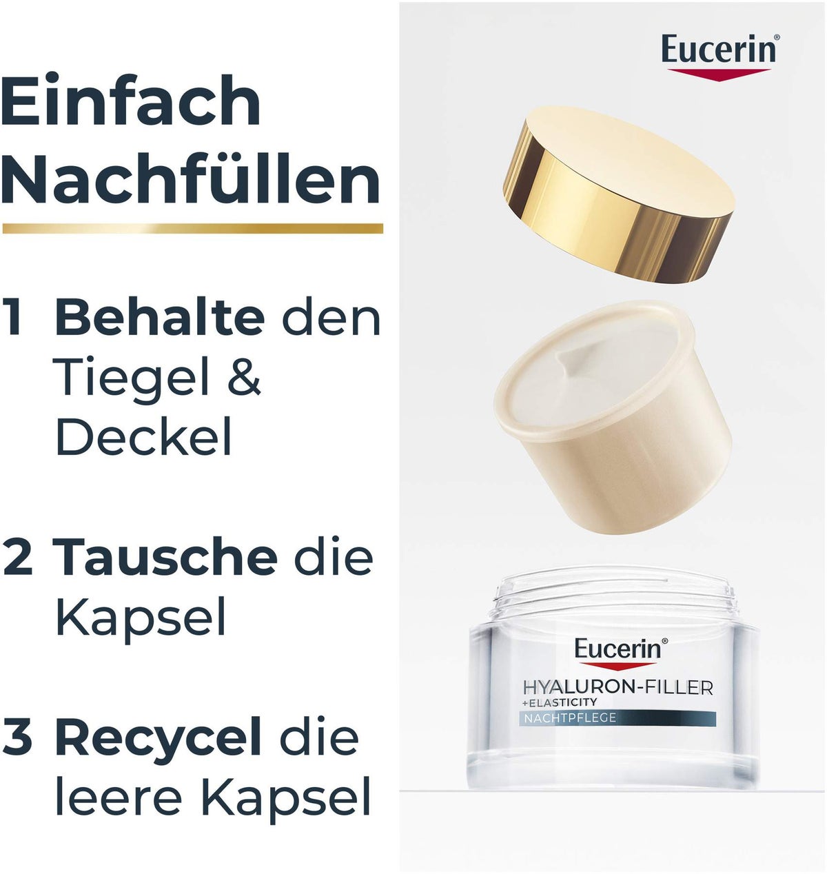 Eucerin Hyaluron Filler + Elasticity Nachtpflege 50 ml