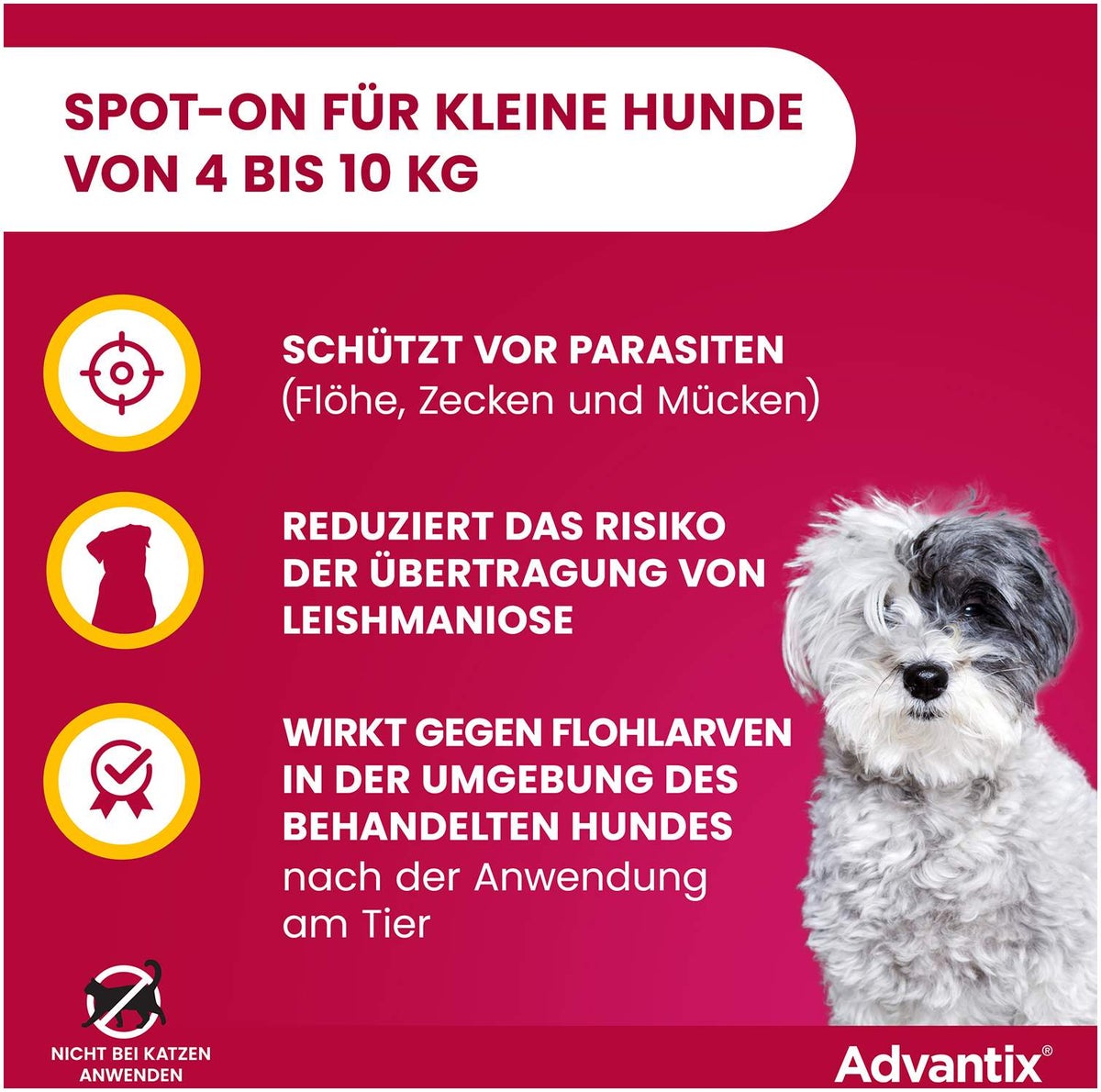 Advantix Spot-On Hund 4-10 kg 4 x 1 ml Lösung