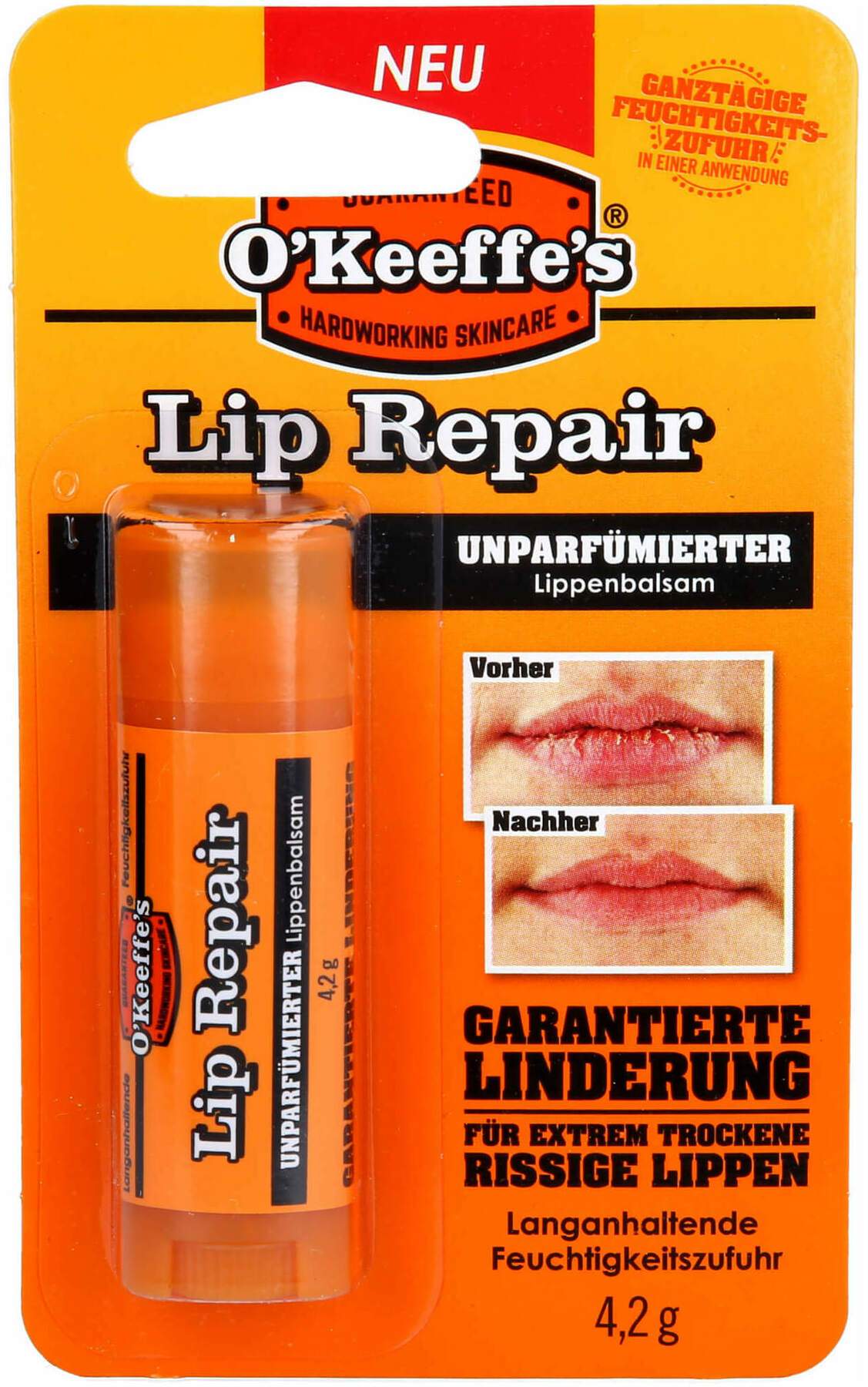 O Keeffe s Lip Repair Lippenbalsam Unparfümiert 4,2 G