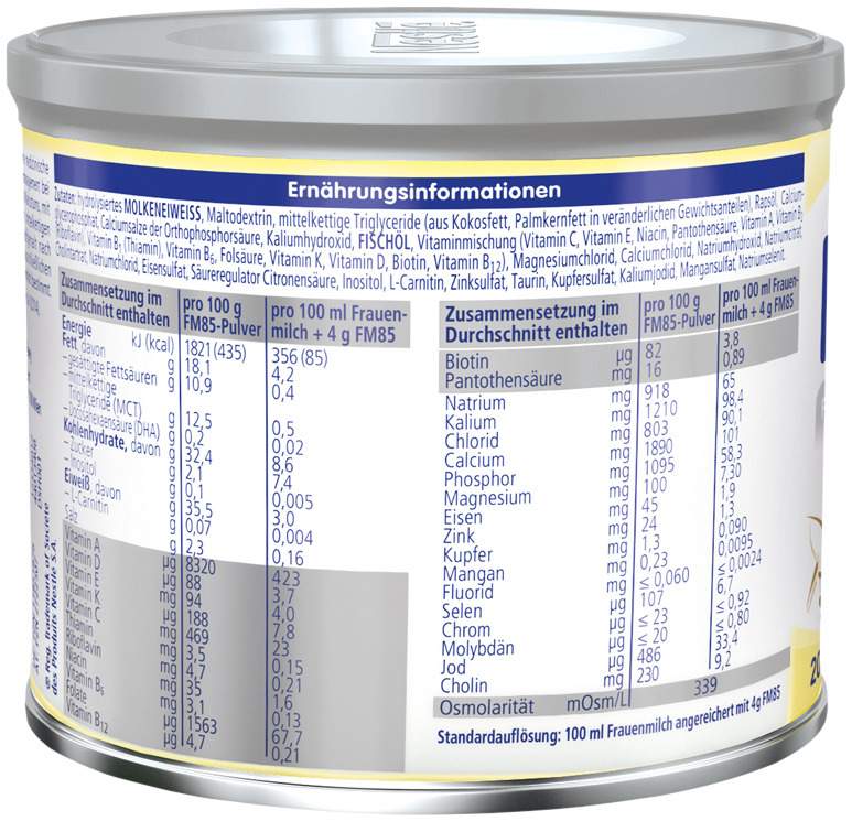 Nestle Beba Fm 85 Frauenmilchsupplement Pulver