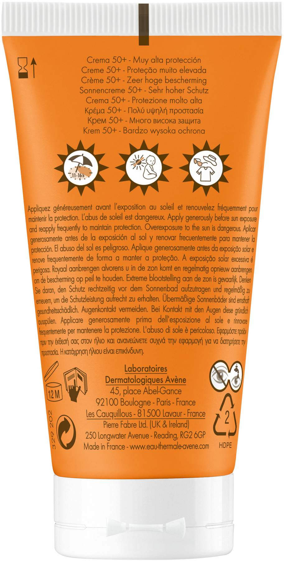 Avene Sonnencreme SPF 50+ mit Duftstoffen 50 ml