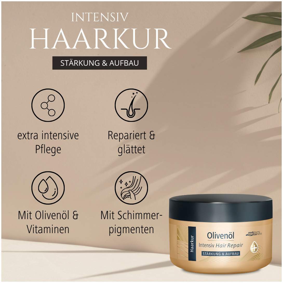 Medipharma Cosmetics Olivenöl Intensiv Hair Repair Haarkur 250 ml