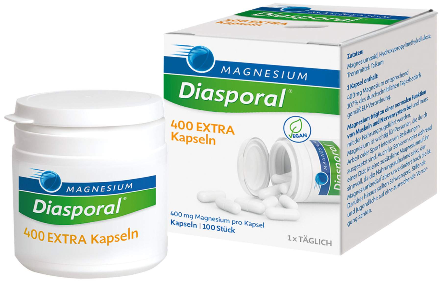 Magnesium Diasporal 400 Extra 100 Kapseln