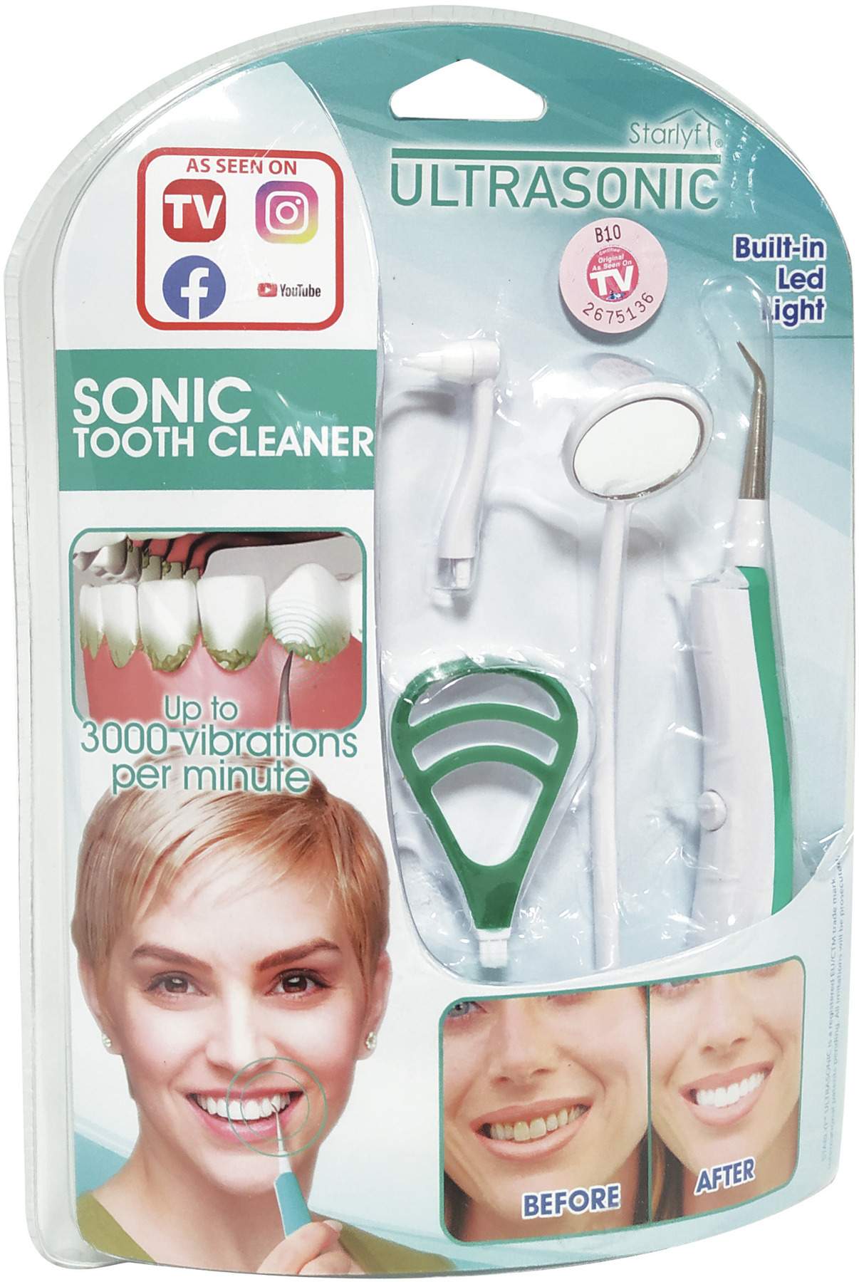 Starlyf Ultrasonic Zahnreiniger Set