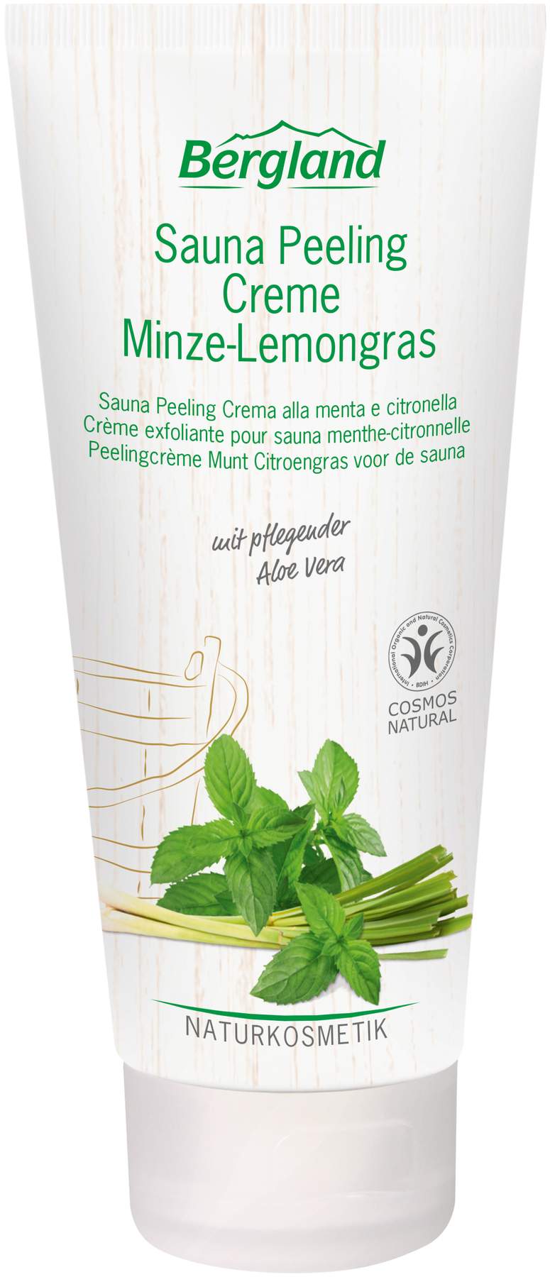 Bergland Sauna Peeling Creme Minze Lemongras 100 ml