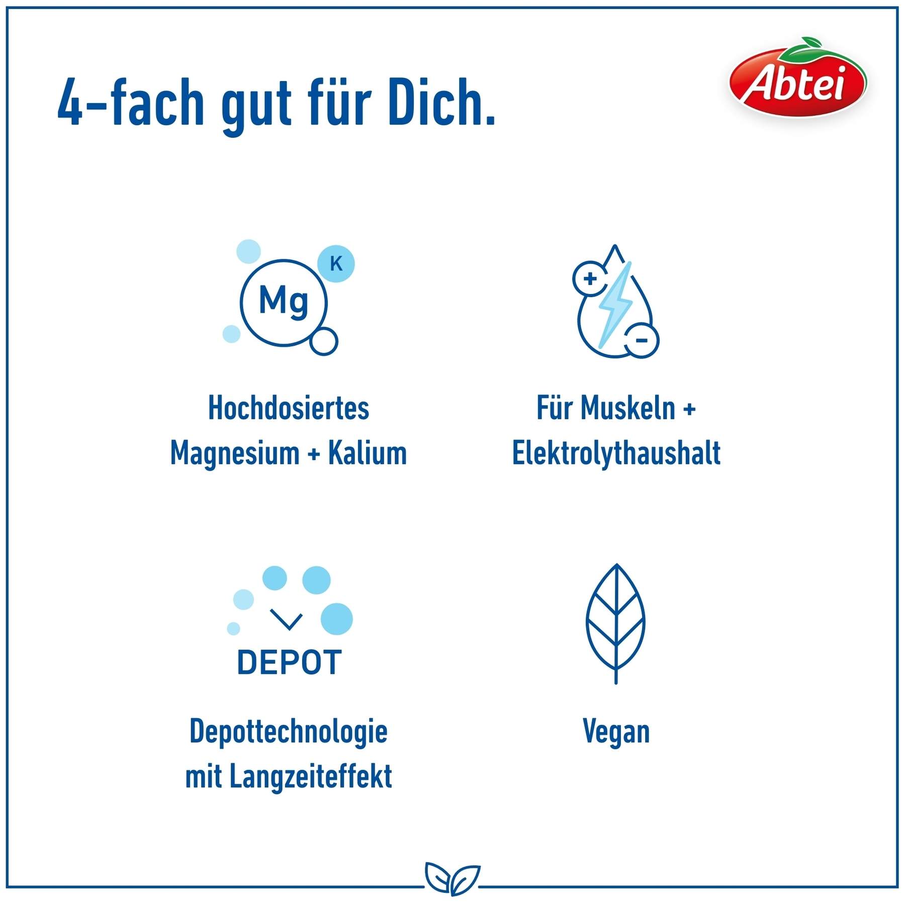 Abtei Magnesium 400+kalium 30 Tabletten