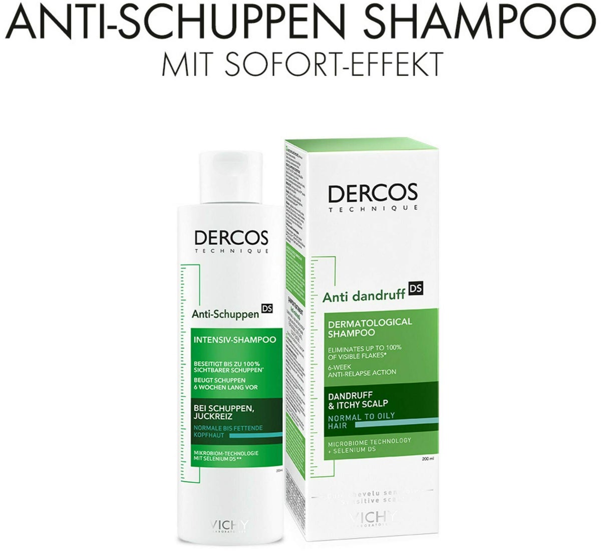 Vichy Dercos Anti-Schuppen Shampoo für fettige Kopfhaut 200 ml