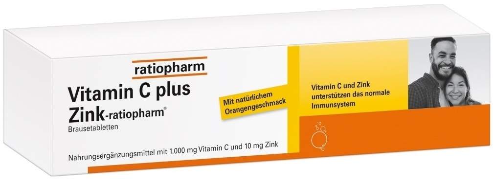 Vitamin C plus Zink-ratiopharm 40 Brausetabletten