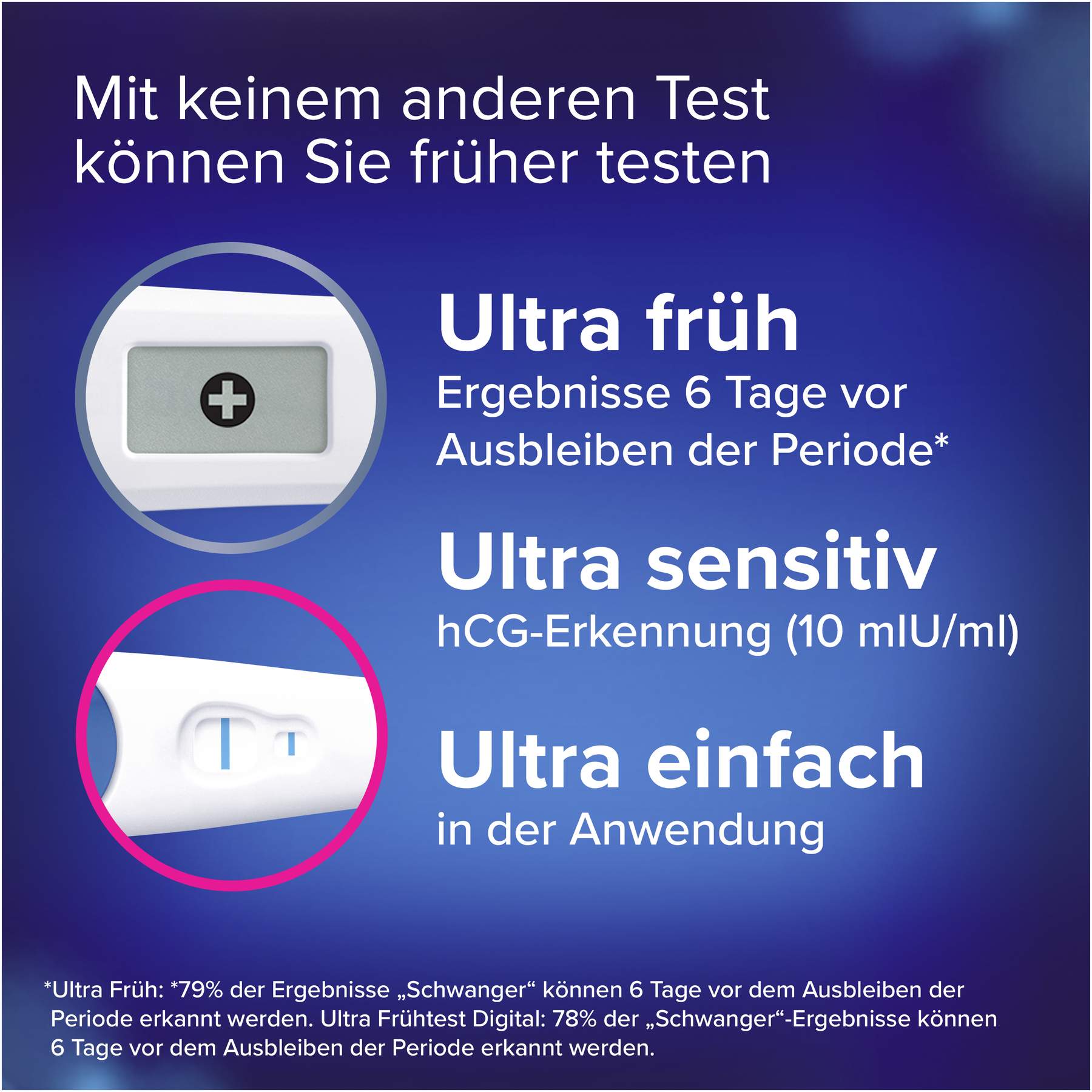 Clearblue Schwangerschaftstest Triple Check Ultra Früh 3er Set