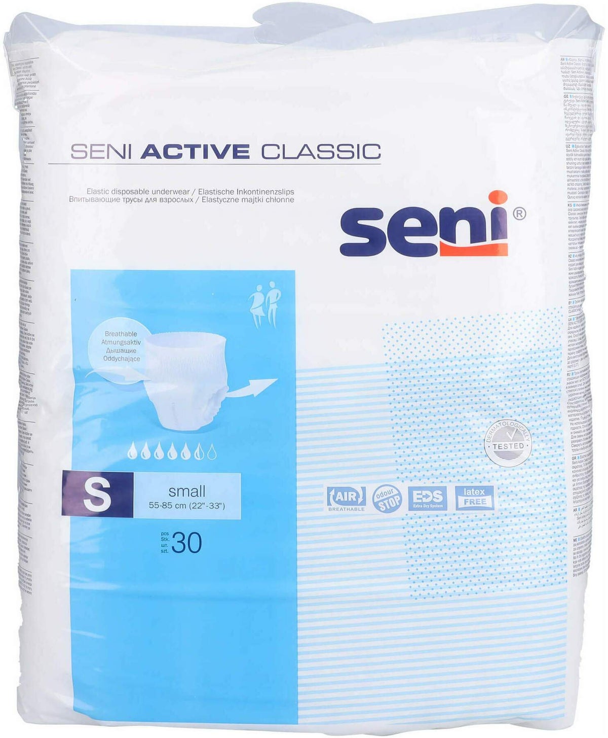 Seni Active Classic Inkontinenzslip Einmal S 30 Stück