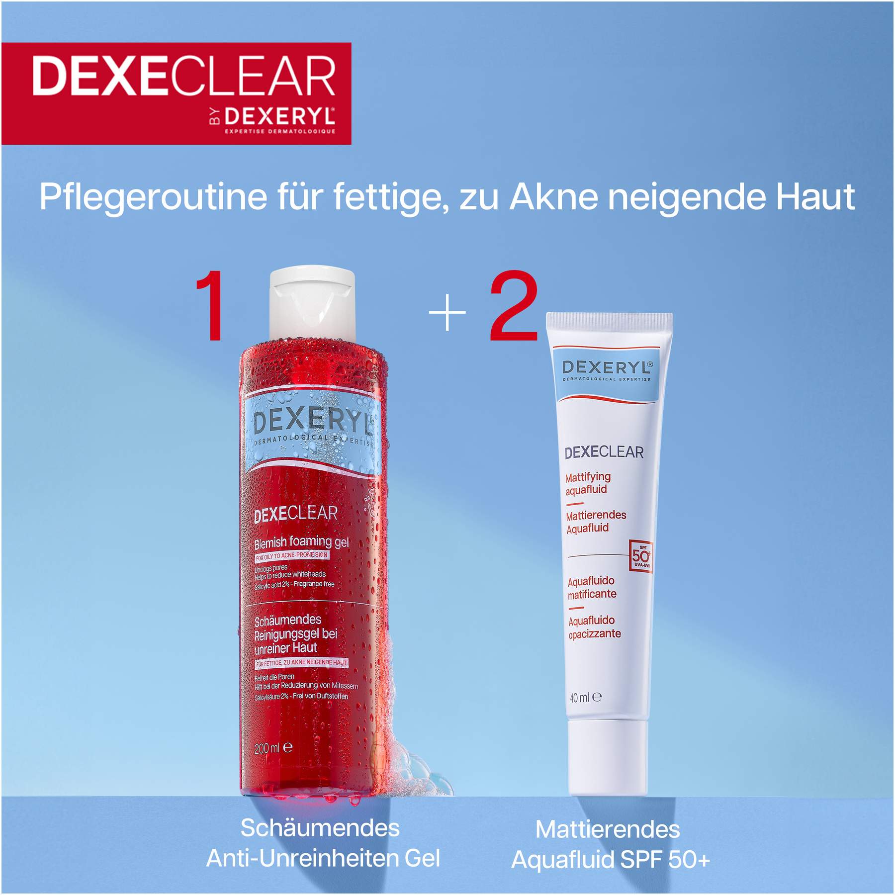 Dexeryl Dexeclear schäumendes Reinigungsgel 200 ml