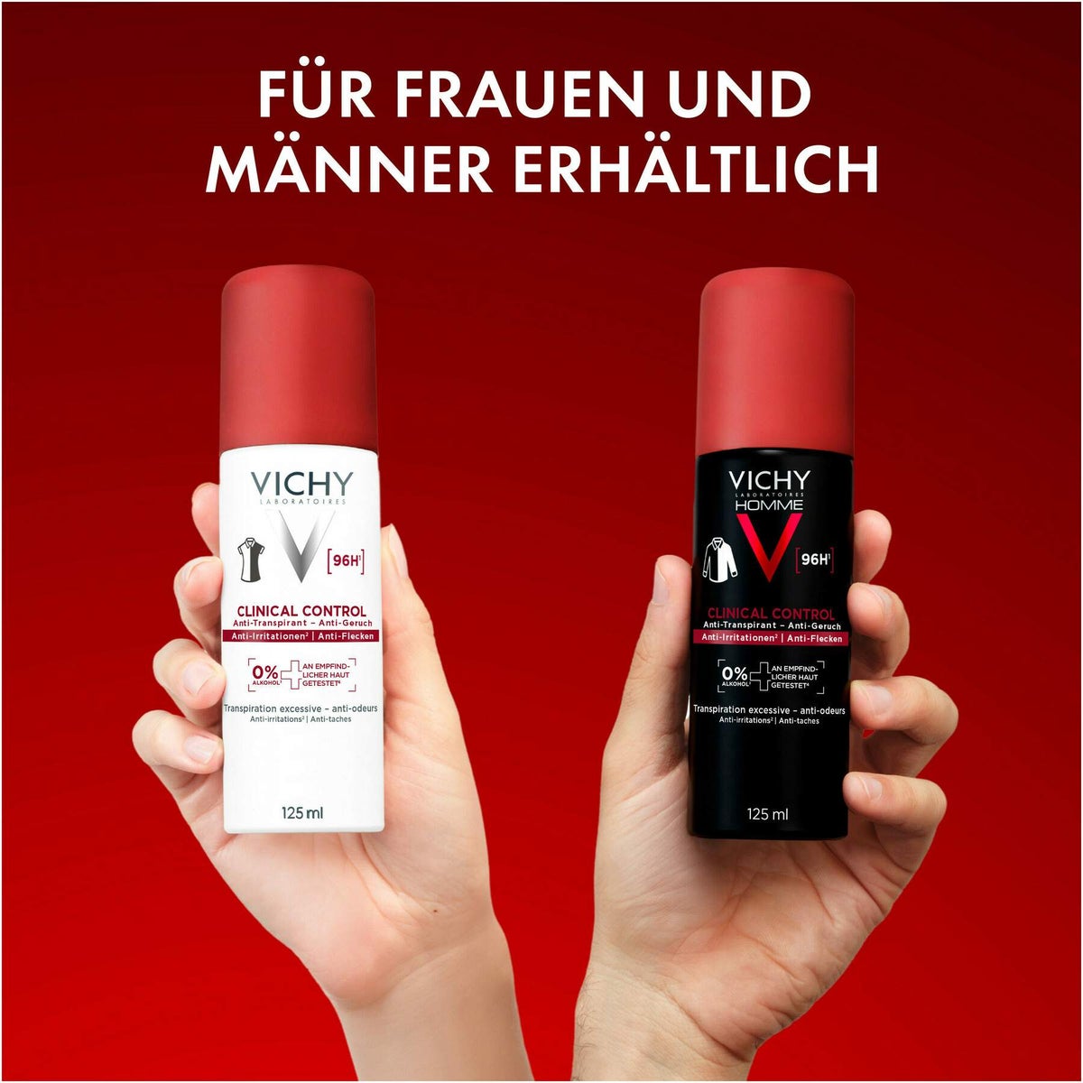 Vichy Homme Deo Spray Aero 96h 125 ml