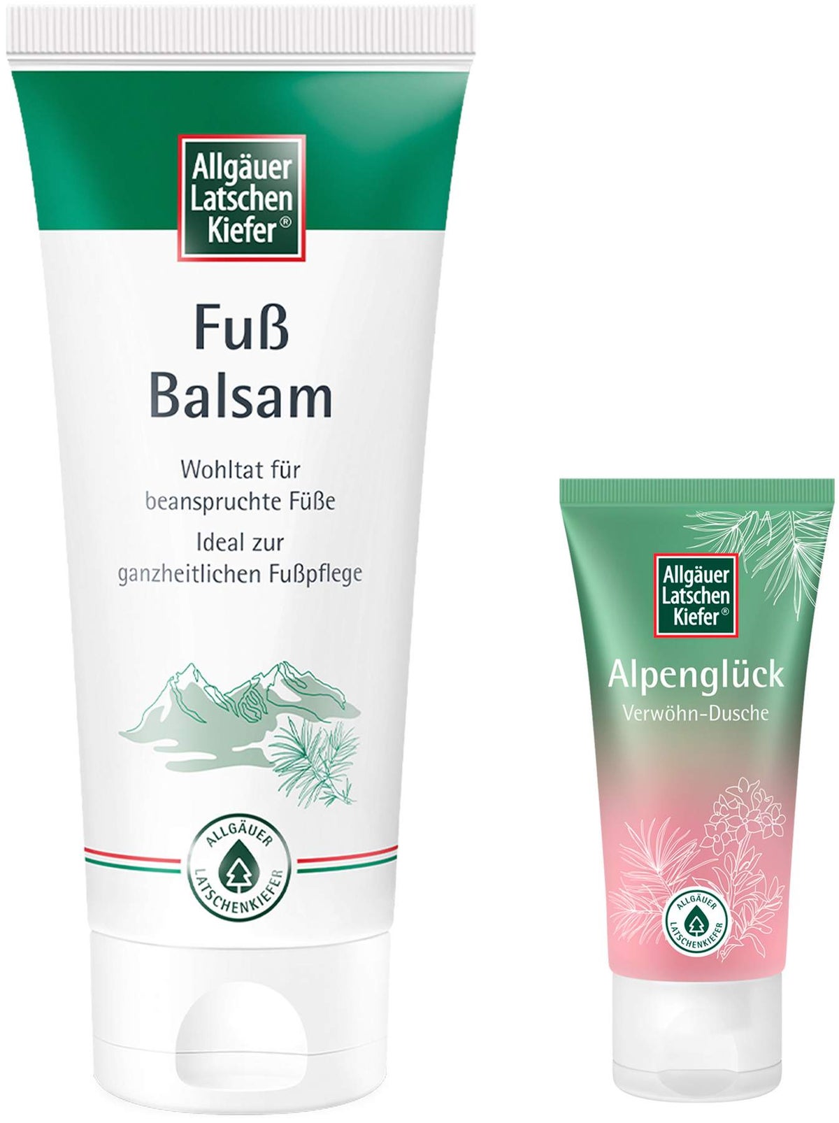Allgäuer Latschenkiefer Fußbalsam 100 ml + gratis Allgäuer Latschenkiefer Alpenglück Dusche 30 ml