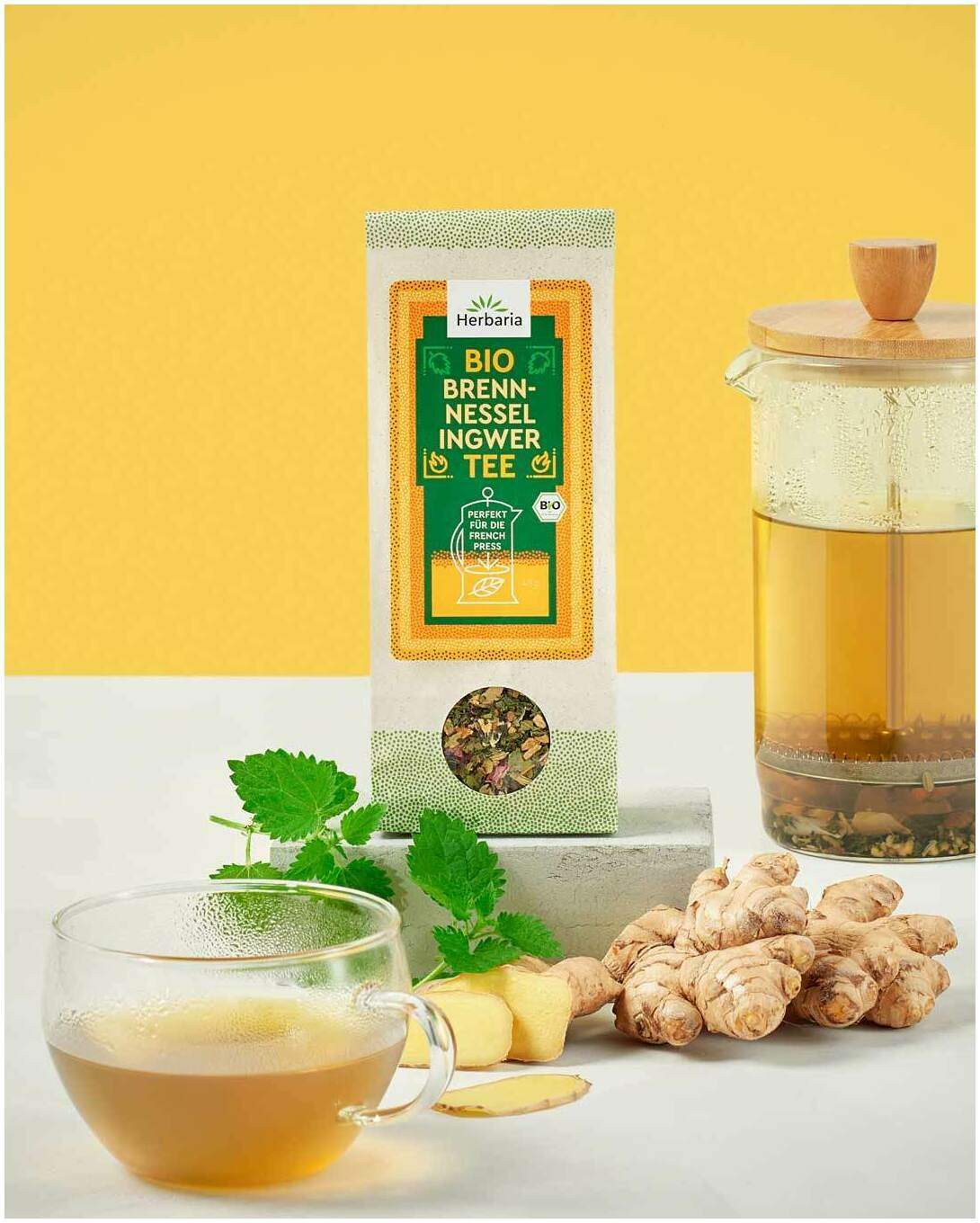 Herbaria Bio Tee Brennnessel Ingwer 45 g