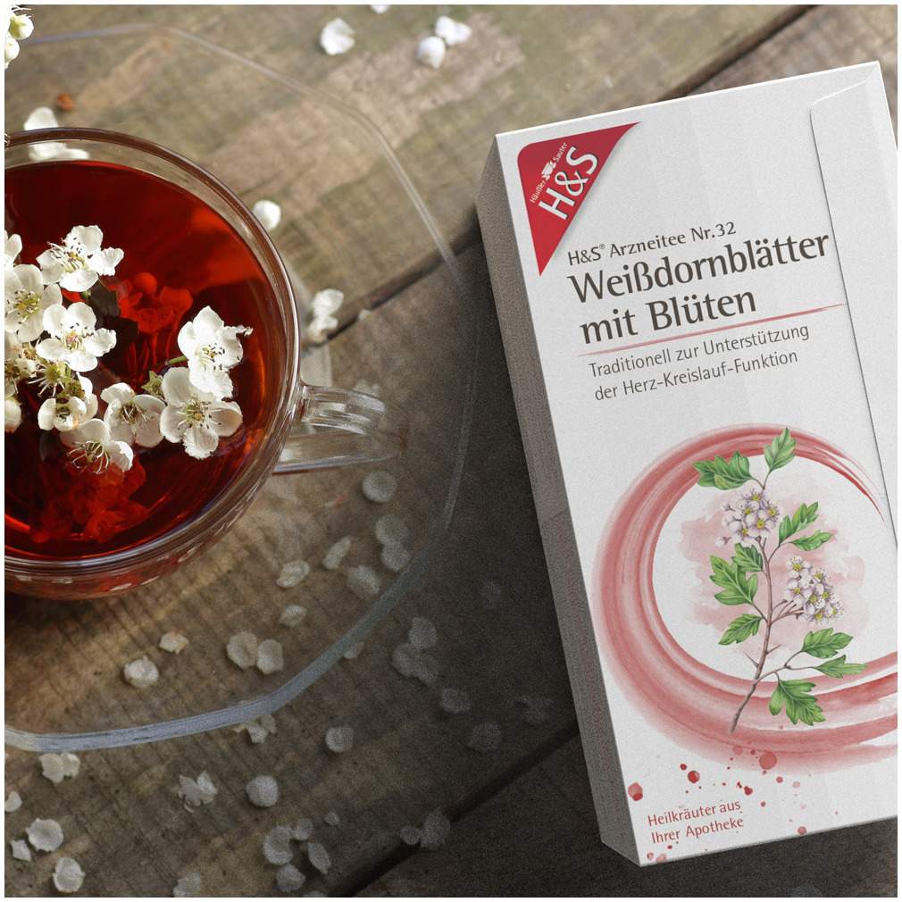 H&S Weißdornblätter Mit Blüten 20 Filterbeutel