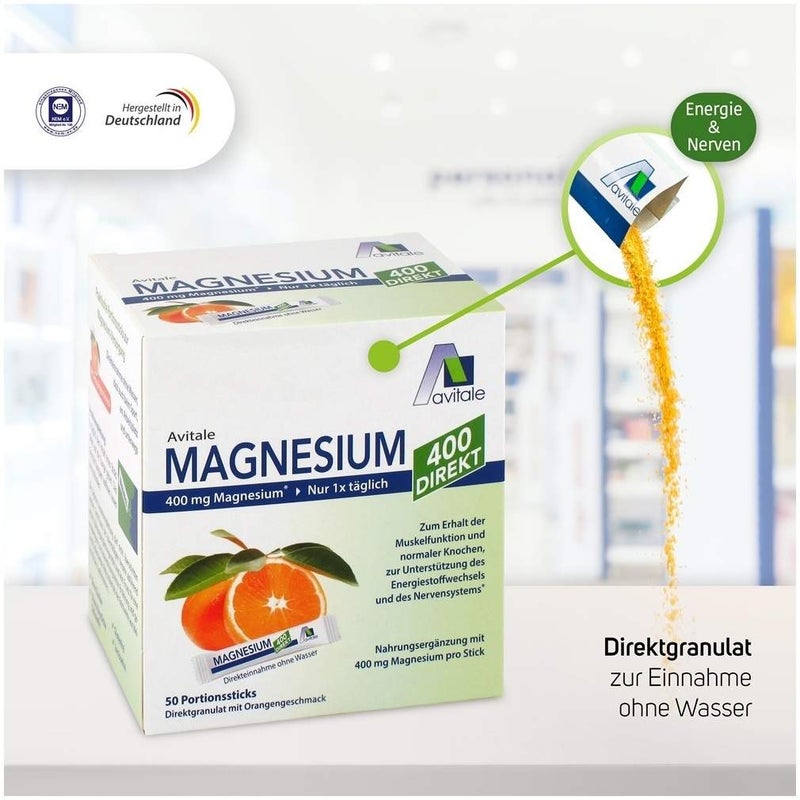 Magnesium 400 direkt Orange 100 Portionssticks