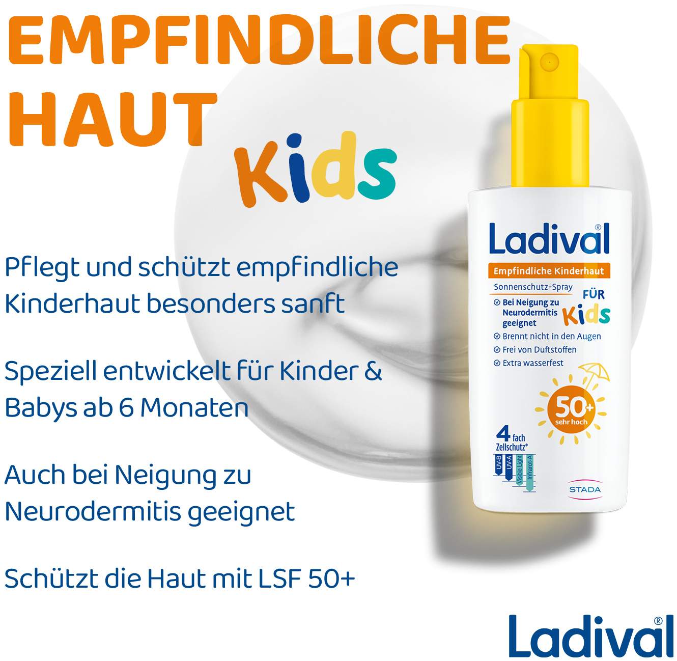 Ladival empfindliche Kinderhaut Spray LSF 50+ 150 ml