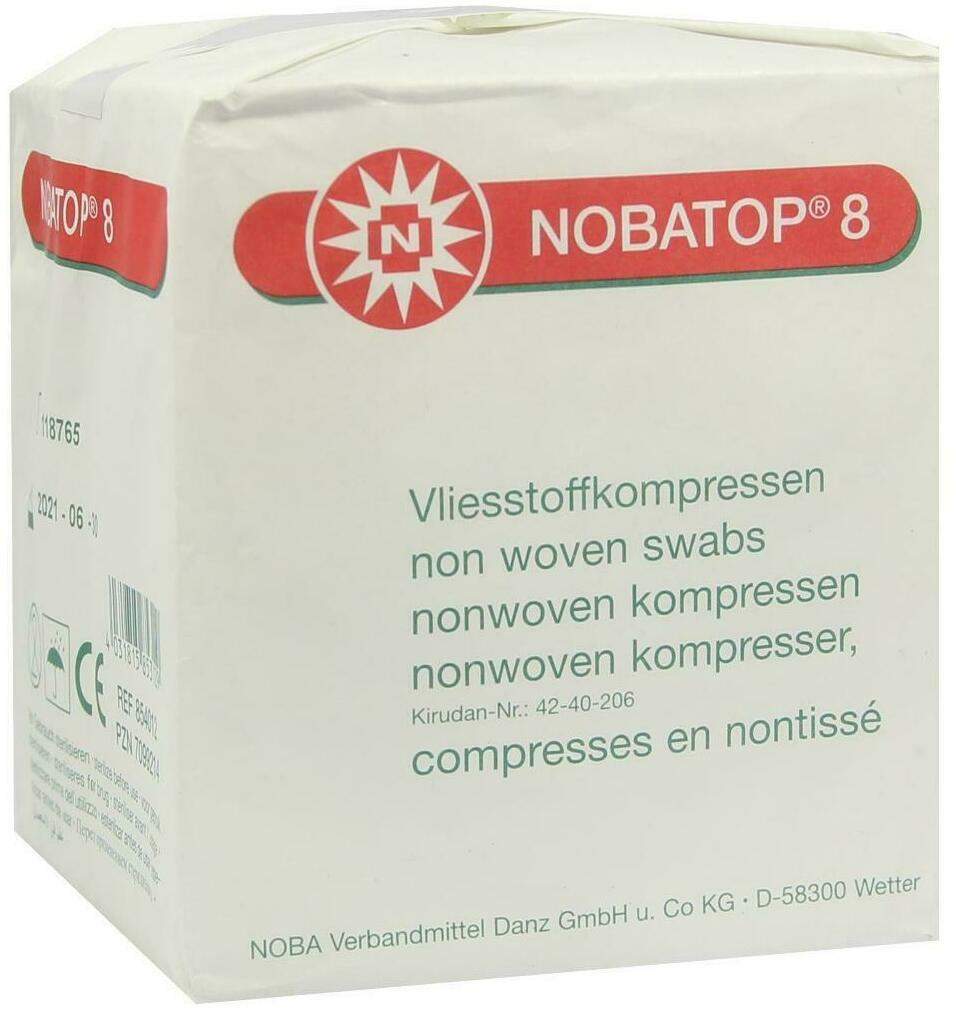 Nobatop 8 Kompressen 10 X 10 cm Unsteril 100 Kompressen