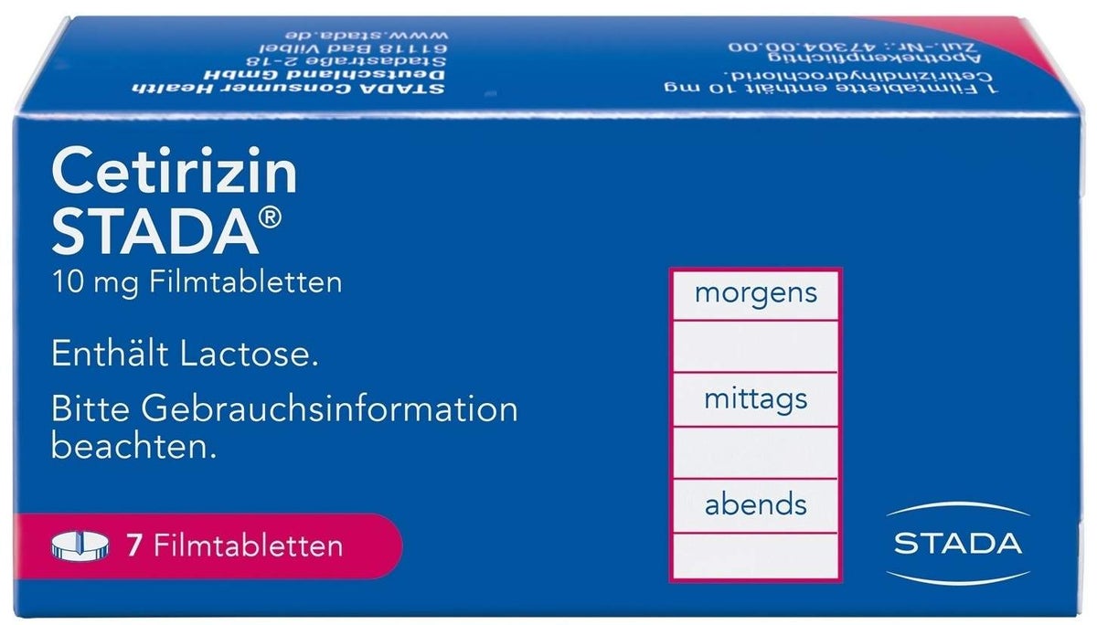 Cetirizin Stada 10 mg 7 Filmtabletten