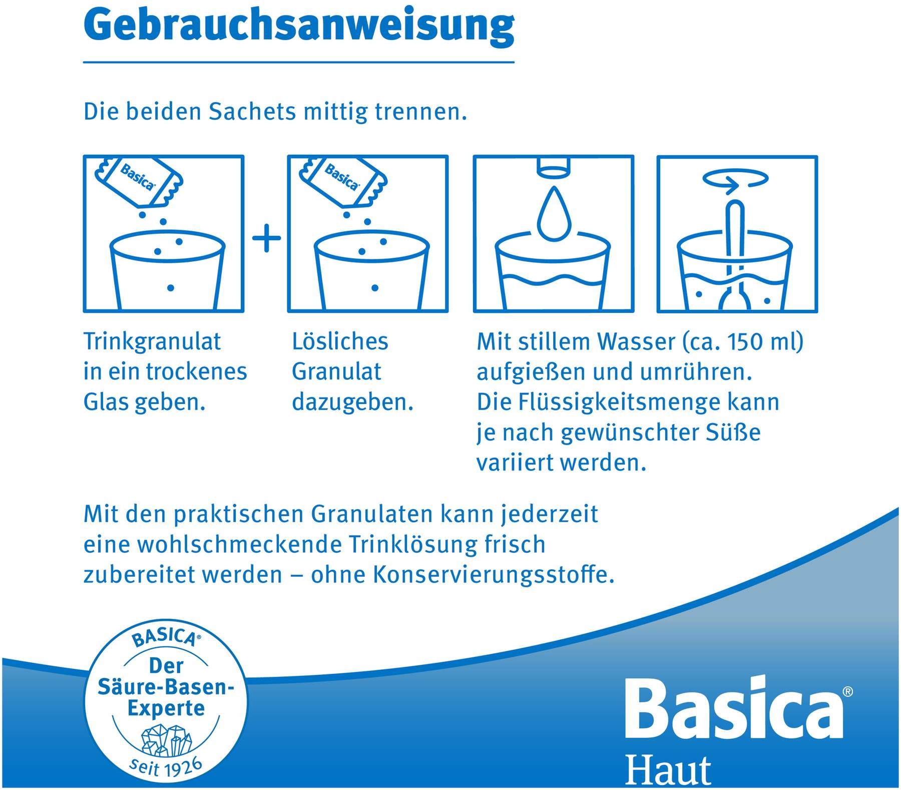 Basica Haut Trinkgranulat für 30 Tage