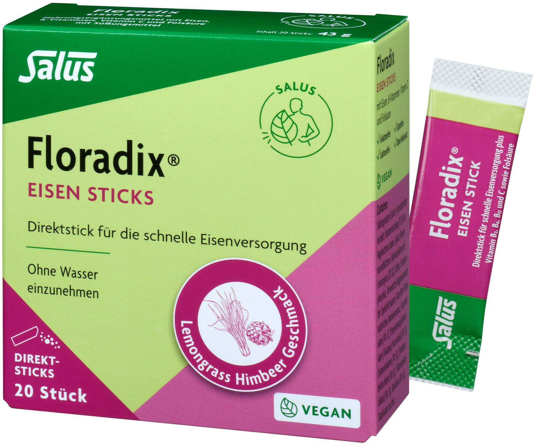 Floradix Eisen Sticks 20 Stück