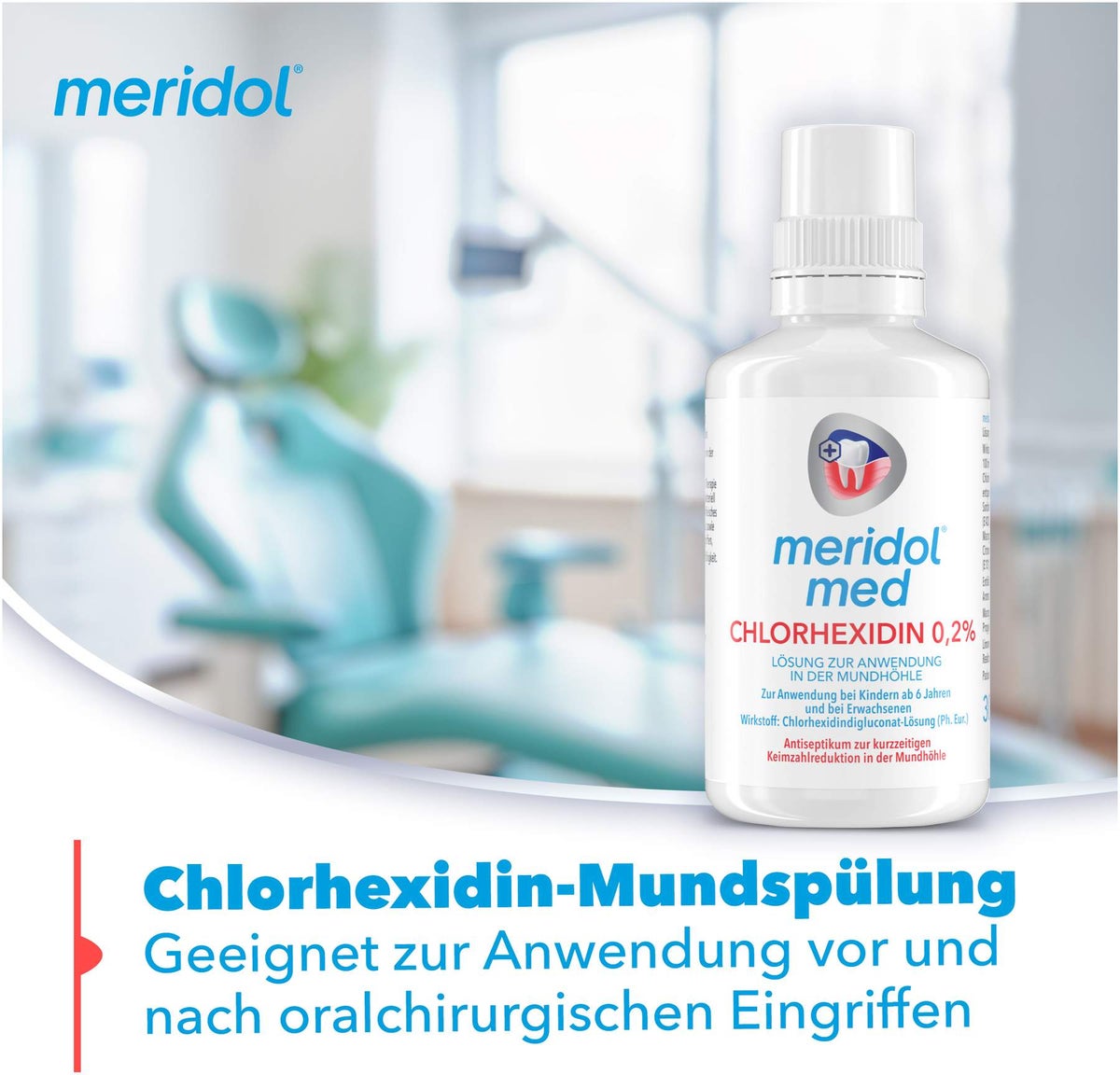 Meridol med Chlorhexidin 0,2% Lösung zur Anwendung in der Mundhöhle 300 ml