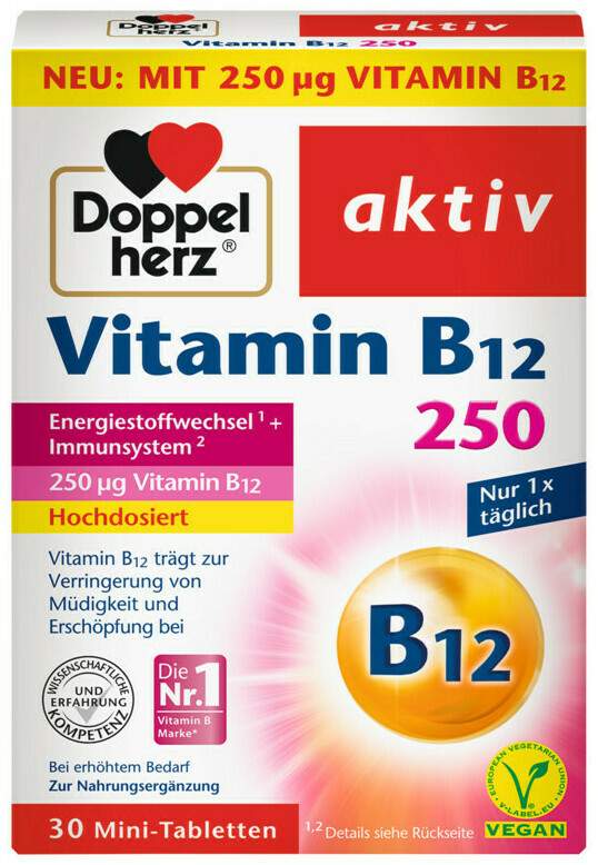 Doppelherz aktiv Vitamin B12 250 µg 30 Tabletten