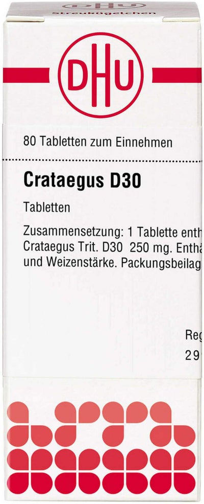 Dhu Crataegus D30 80 Tabletten