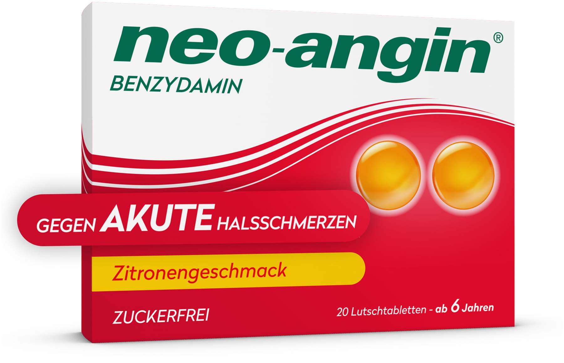 Neo angin Benzydamin Zitrone 20 Lutschtabletten