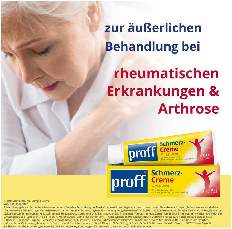 Proff Schmerzcreme 5% 150 g