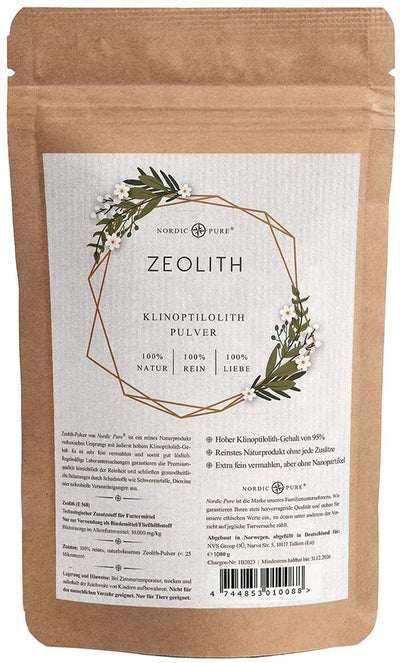 Zeolith Pulver 95% Nordic Pure 1000 g