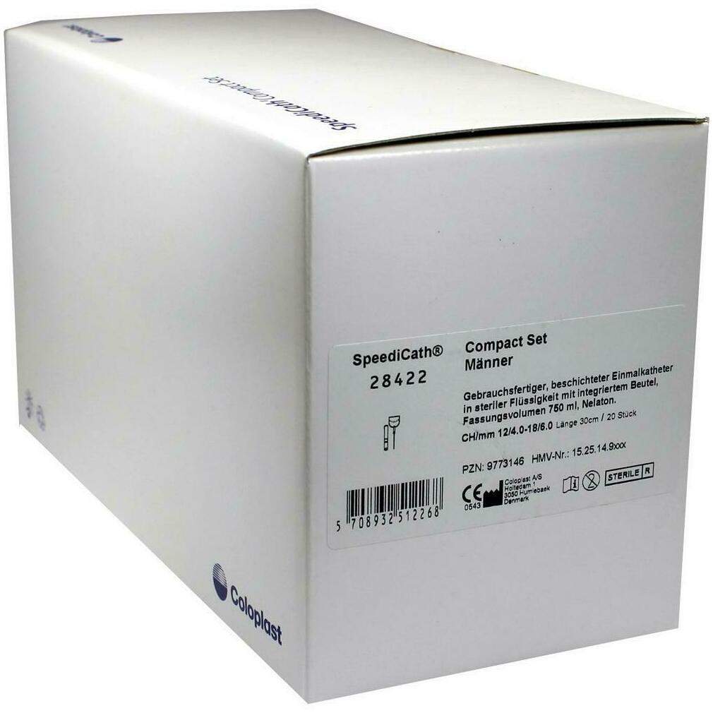 Speedicath Compact Set Nelaton Ch 12 Männer 20 Stück