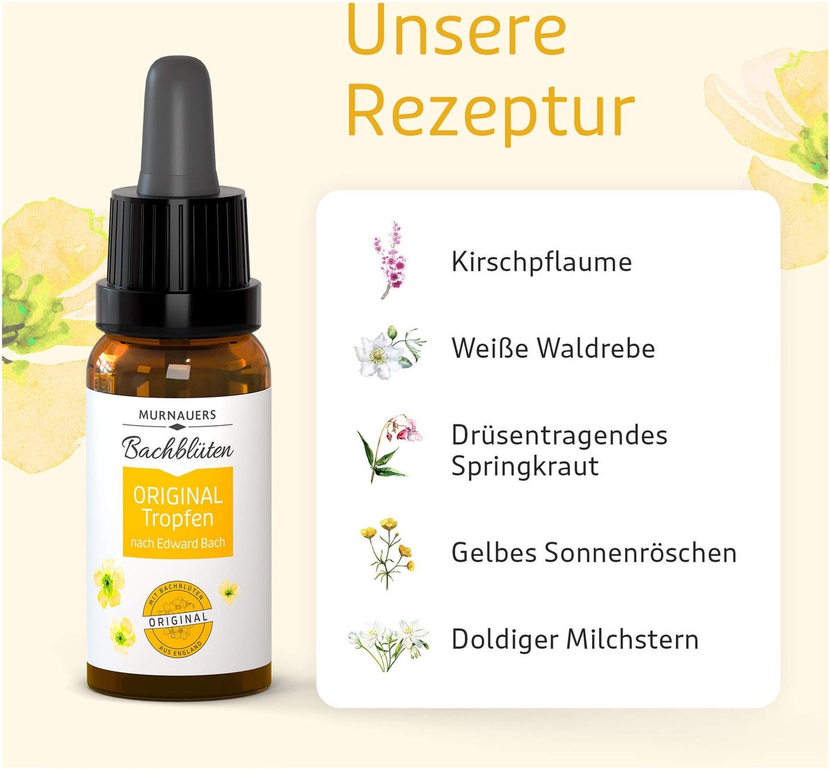 Murnauer Bachblüten Original Tropfen nach Dr.Bach 20ml